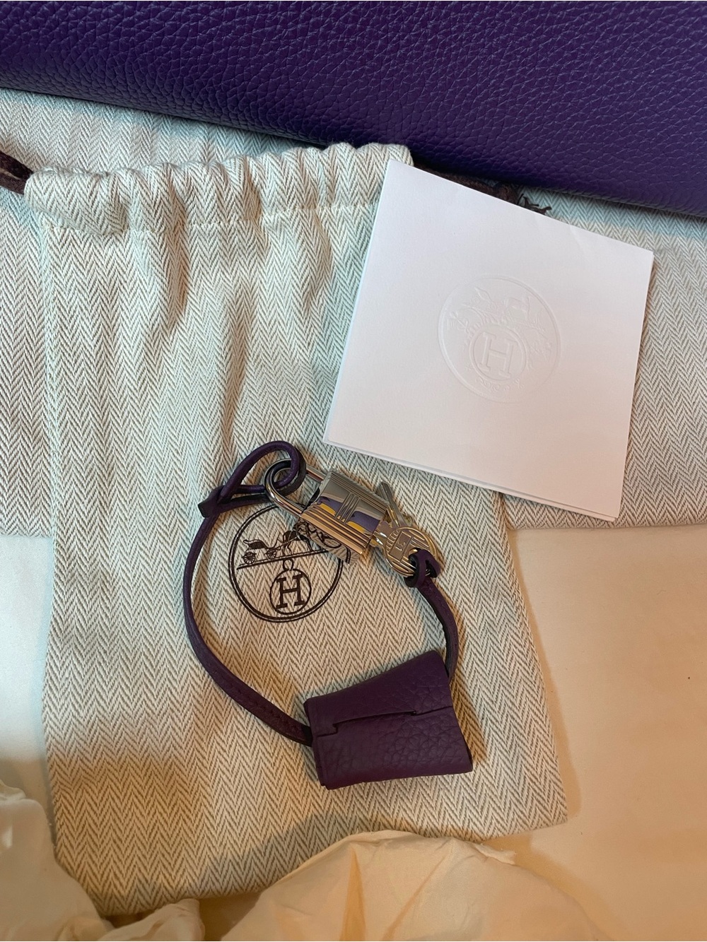Hermes Ebene Clemence Victoria Elan 38 Bag - Picture 11 of 11
